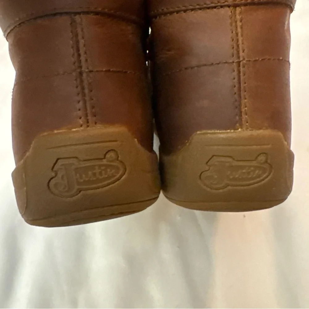 Justin Boots Brown Leather Men's Loafers